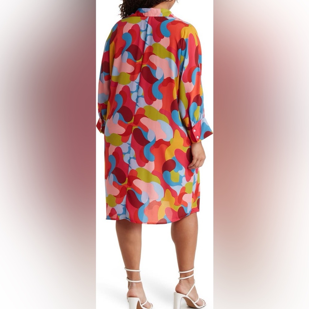 Love x Design Brooklyn III Long Sleeve Shirtdress Size Medium - Picture 4 of 4